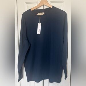 M Singer Navy Long Sleeve Men's Tee